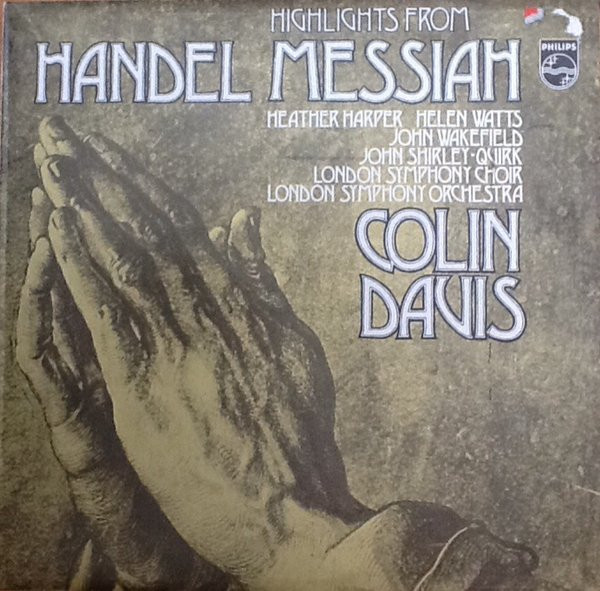 Handel  Heather Harper  Helen Watts   LSO -  Highlights From Messiah