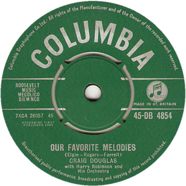 Craig Douglas -  Our Favorite Melodies