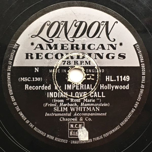 Slim Whitman -  Indian Love Call  China Doll