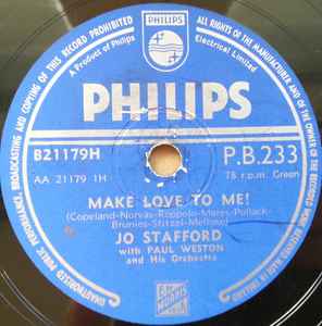 Jo Stafford - Make Love To Me  AdiAdios Amigo