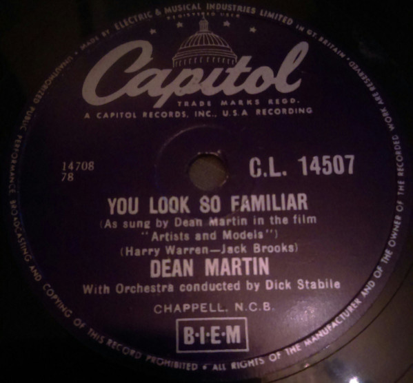 Dean Martin - You Look So Familiar  Innamorata