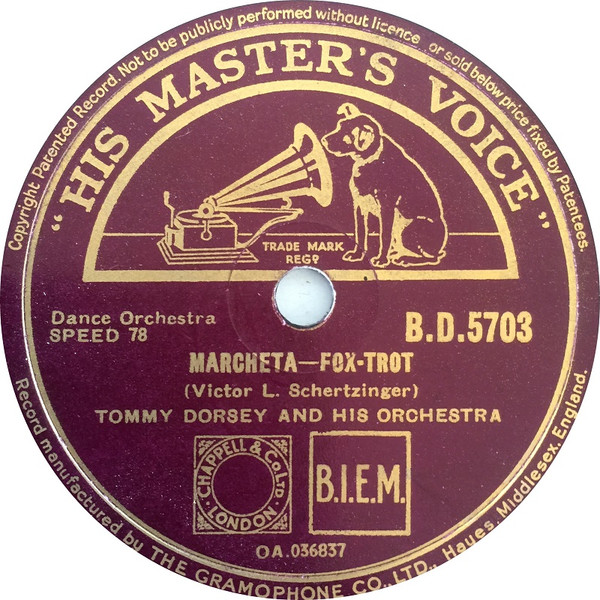 Tommy Dorsey And His Orchestra - Marcheta  Deep Night