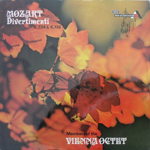 Mozart Members Of The Vienna Octet - Divertimenti K334  K136