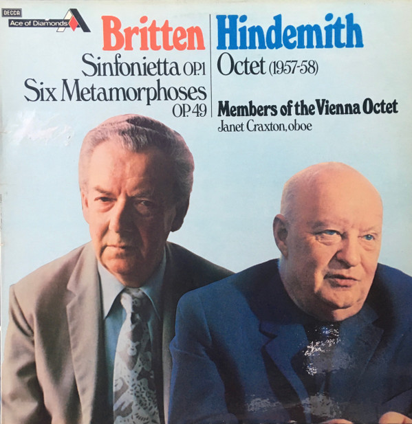 Britten Hindemith The Vienna Octet - Sinfonietta Op 1 Six Metamorphoses  Octet