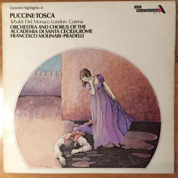 Puccini Tebaldi Del Monaco London Corena - Tosca Highlights