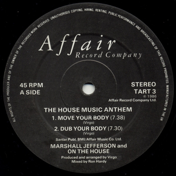 Marshall Jefferson And On The House - The House Music Anthem