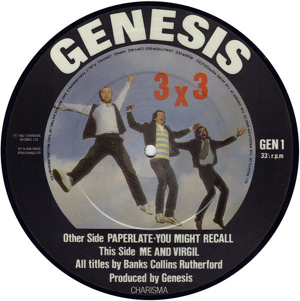 Genesis - 3 X 3 Picture Disc