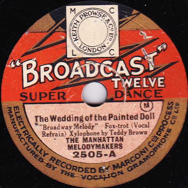 The Manhattan Melodymakers - The Wedding Of The Painted Doll  GladRag Doll