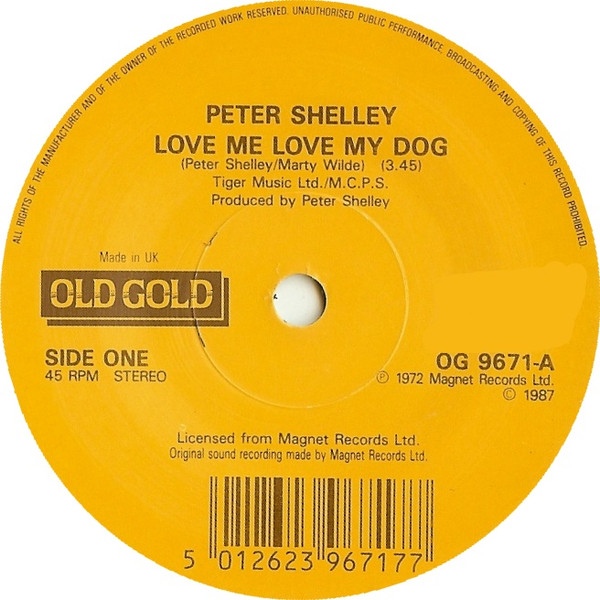 Peter Shelley - Love Me Love My Dog  Gee Baby