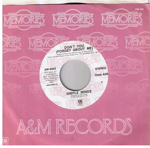 Simple Minds - Dont You Forget About Me  Alive And Kicking