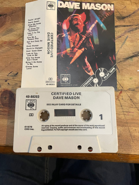 Dave Mason -  Certified Live