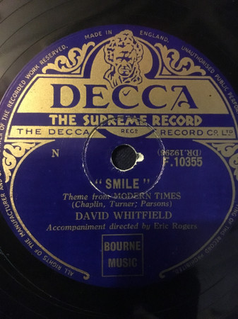 David Whitfield - Smile Theme From Modern Times