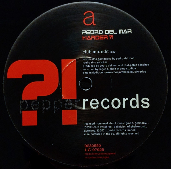 Pedro Del Mar -  Harder