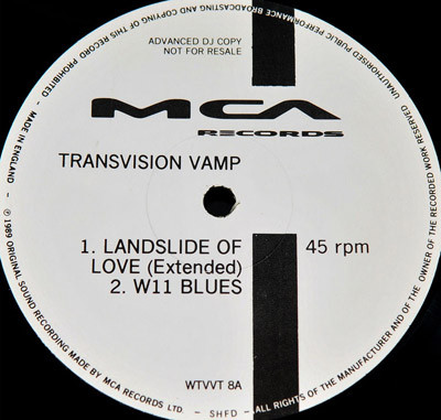 Transvision Vamp - Landslide Of Love