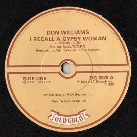Don Williams - I Recall A Gypsy WomanYoure My Best Friend