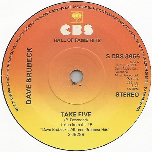 Dave Brubeck - Take Five  Its A Raggy Waltz
