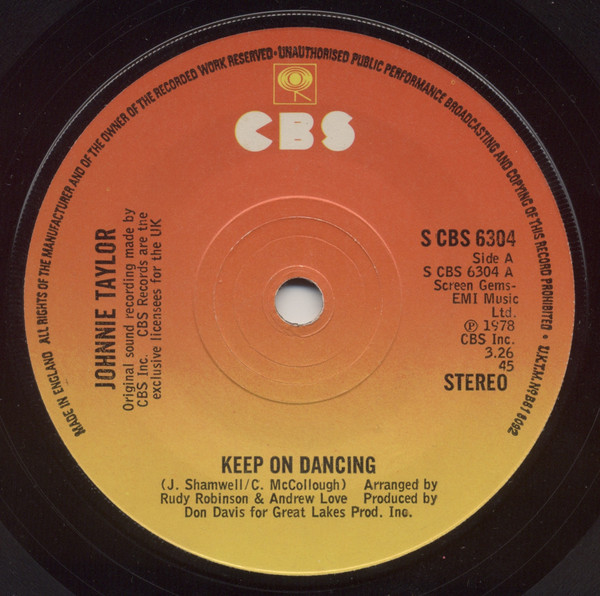 Johnnie Taylor - Keep On Dancing