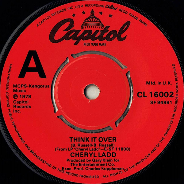Cheryl Ladd - Think It Over