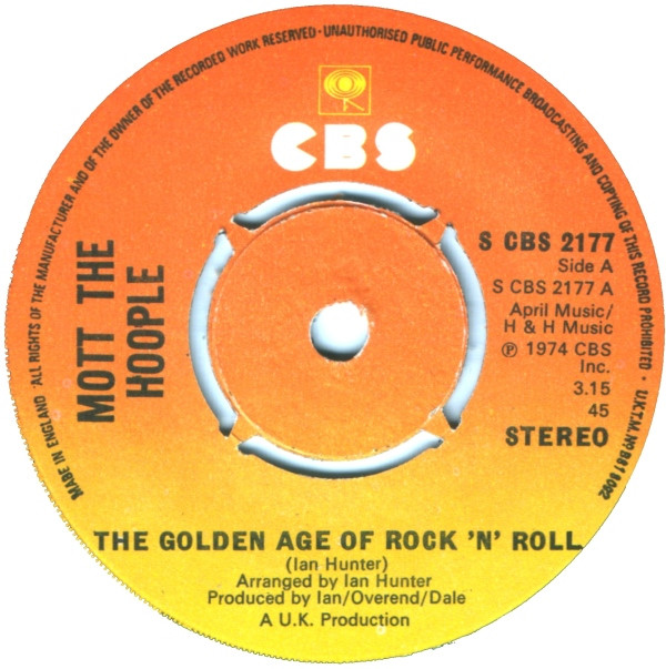 Mott The Hoople -  The Golden Age Of Rock N Roll