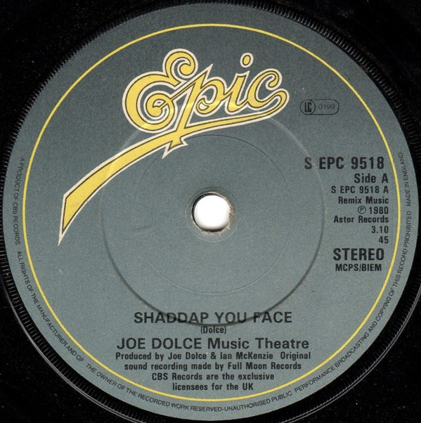 Joe Dolce Music Theatre - Shaddap You Face