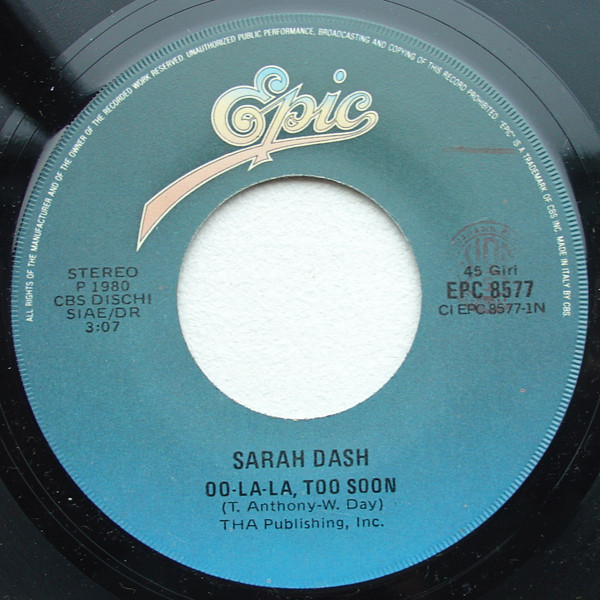 Sarah Dash - OoLaLa Too Soon