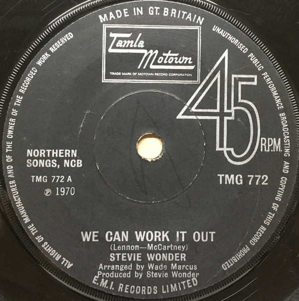 Stevie Wonder - We Can Work It Out