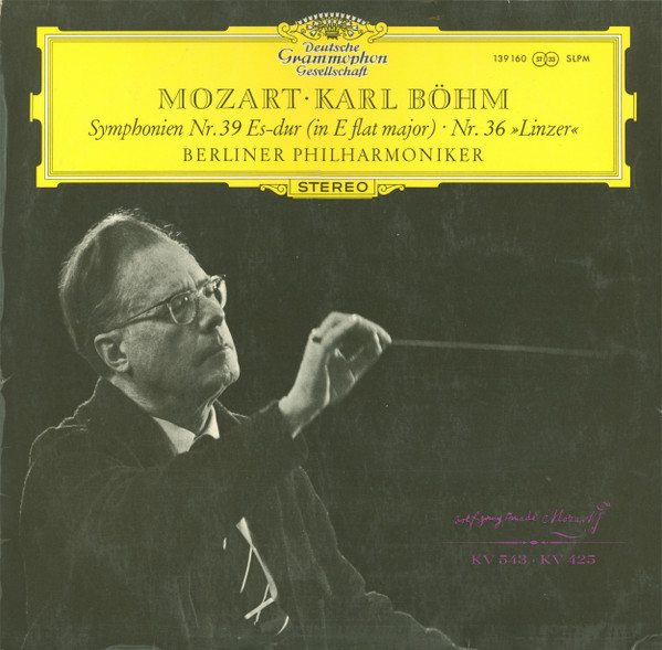 Mozart  Karl Bhm Berliner Philharmonike - Symphonien Nr 39 EsDur In E Flat Major