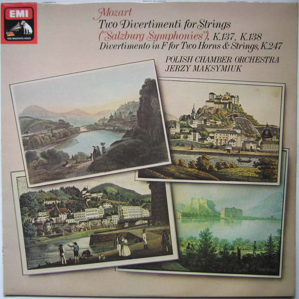 Mozart Polish Chamber Orchestra Jerzy Maksymiuk -  Two Divertimenti For Strings