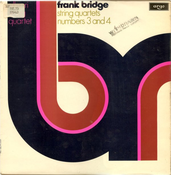 Frank Bridge  Allegri String Quartet -  String Quartets Numbers 3 And 4