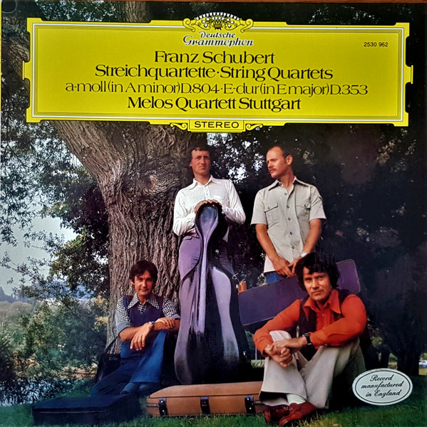 Melos Quartett  Franz Schubert - Schubert Streichquartette AMoll D 804