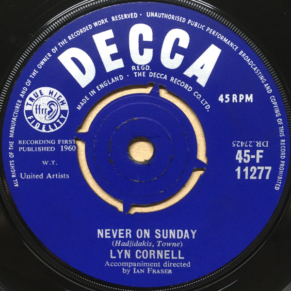 Lyn Cornell - Never On Sunday
