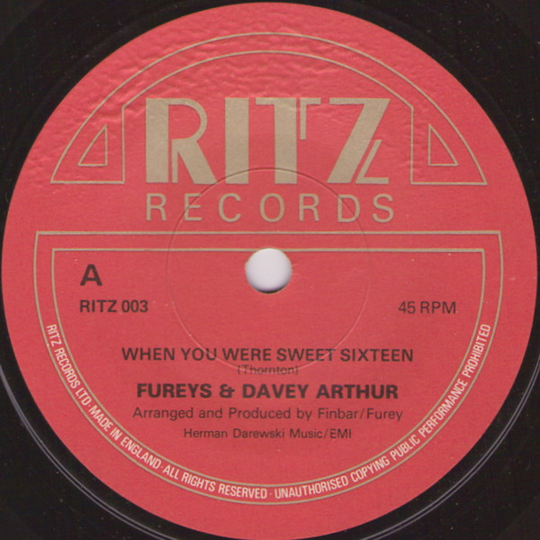 Fureys  Davey Arthur -  When You Were Sweet Sixteen
