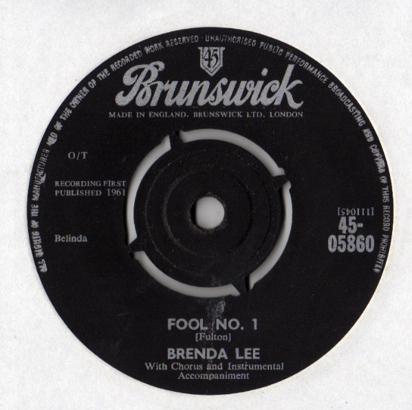 Brenda Lee - Fool No1  Anybody But Me