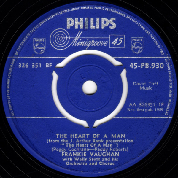 Frankie Vaughan With Wally Stott - The Heart Of A Man