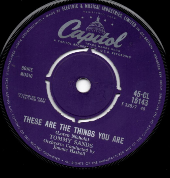 Tommy Sands - These Are The Things You Are