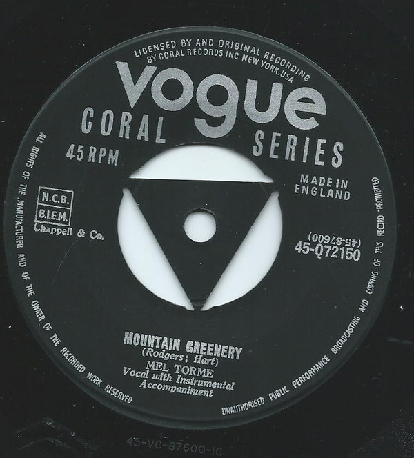 Mel Torme - Mountain Greenery