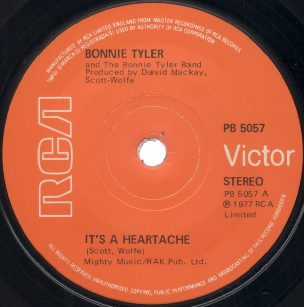 Bonnie Tyler And The Bonnie Tyler Band - Its A Heartache