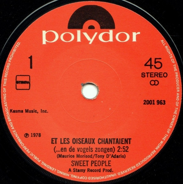 Sweet People - Et Les Oiseaux Chantaient En De Vogels Zongen
