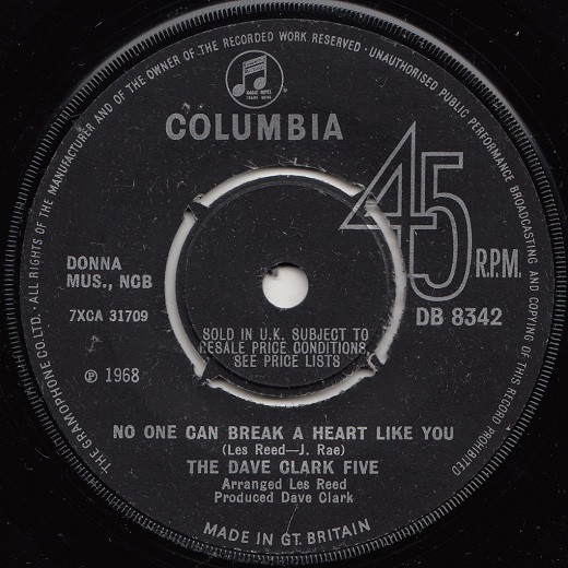 The Dave Clark Five - No One Can Break A Heart Like You