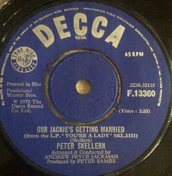 Peter Skellern - Our Jackiess Getting Married