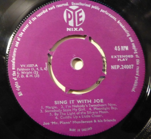 Joe Mr Piano Henderson And His Friends - Sing It With Joe