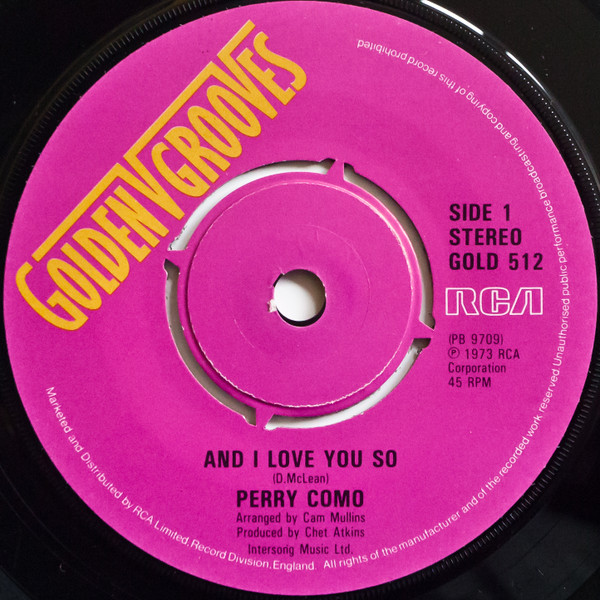 Perry Como - And I Love You So