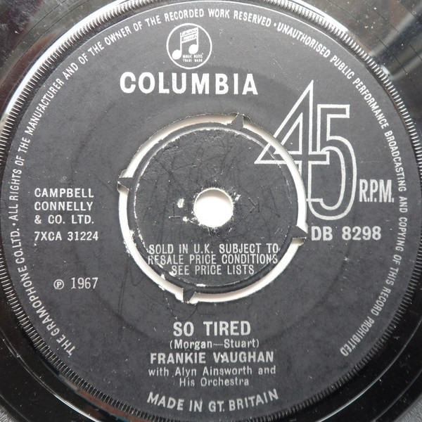 Frankie Vaughan - So Tired