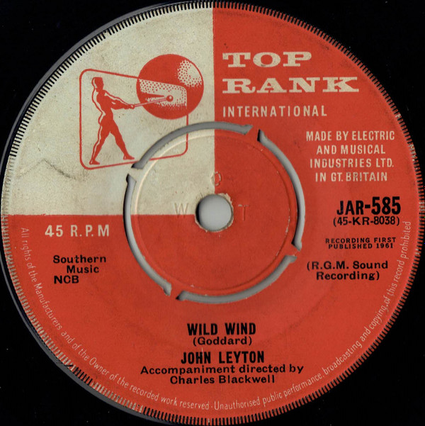 John Leyton -  Wild Wind  You Took My Love For Granted