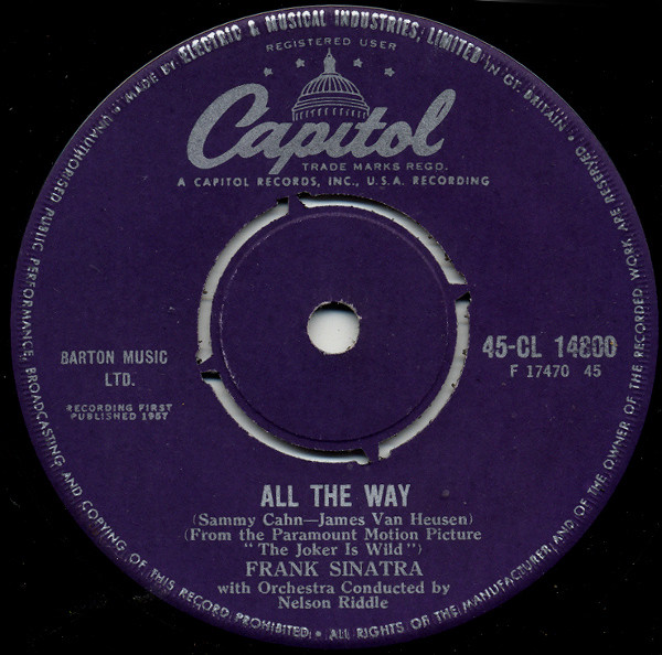 Frank Sinatra - All The Way  Chicago