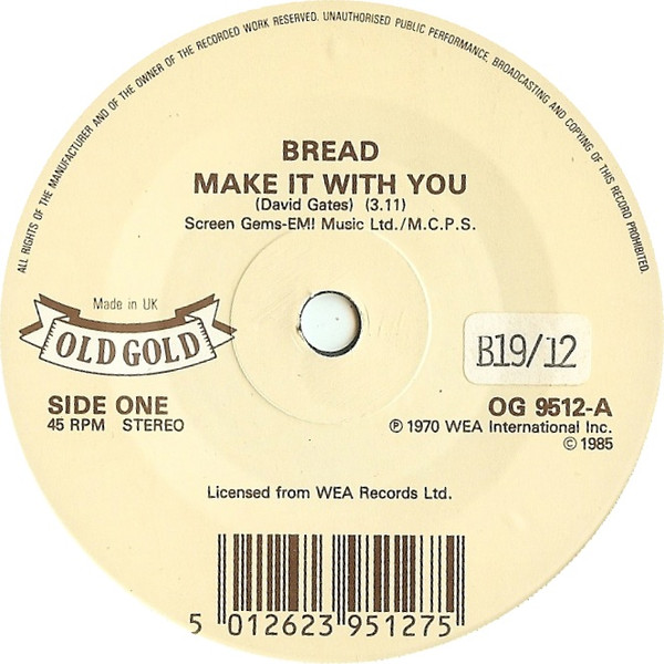 Bread - Make It With You