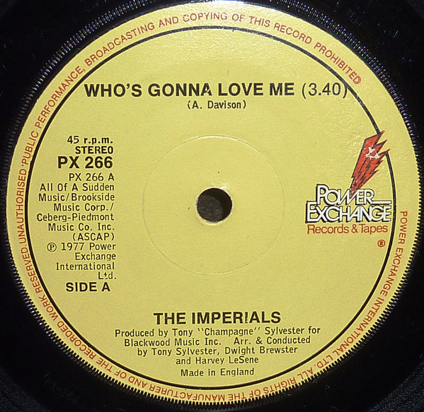 The Imperials - Whos Gonna Love Me