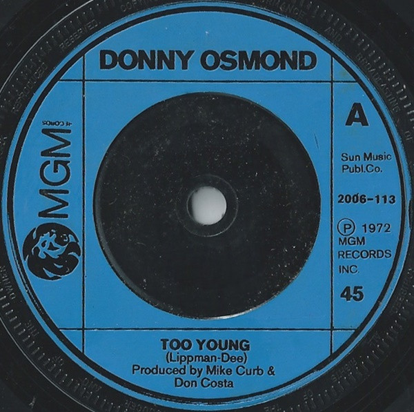 Donny Osmond - Too Young