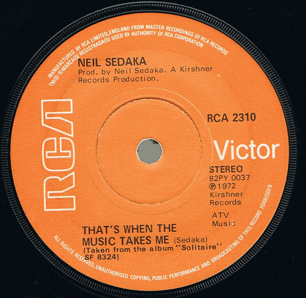 Neil Sedaka - Thats When The Music Takes Me