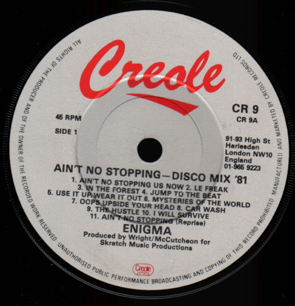 Enigma - Aint No Stopping  Disco Mix 81